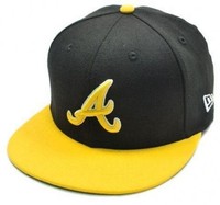 Era 59fifty Cap Atlanta Braves Men Black Gold Mlb Basic Custom Fitted Hat Era 59fifty Cap Atlanta Braves Men Black Gold Mlb Basic Custom Fitted Hat