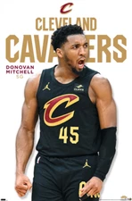 CLEVELAND CAVALIERS - DONOVAN MITCHELL POSTER - 22x34 - 24065