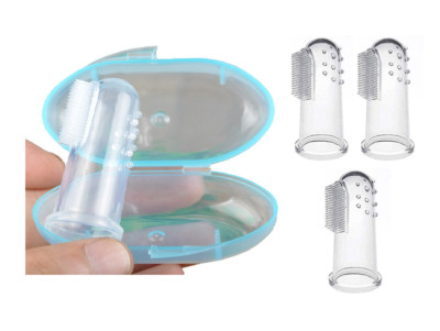 Finger Toothbrush Gum Care For Senior Elderly Arthritis Impaired Child User
