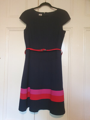 Anne Klein Kleid komplett gefüttert Größe Damen UK 14