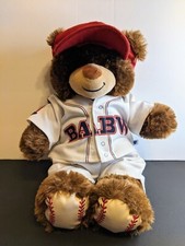 Build-A-Bear 17" Plush Teddy Bear Baseball Uniform Stuffed Animal