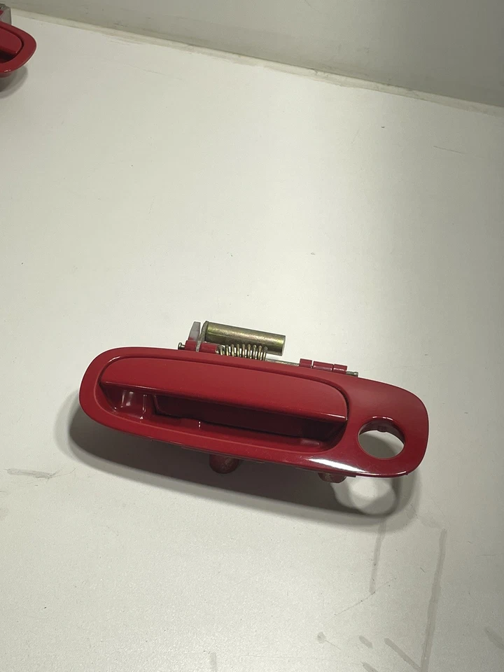 2000-2005 Toyota Celica GT Door Handle Set Pair Driver/Passenger Side Red OEM - Изображение 4 из 4