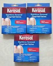 🌞Lot of 3 Kerasal Nighttime Renewal Fungal Nail Patches - Overnight Nail Repair