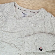 Champion Authentic Athleticwear Crew Neck Pullover Sweatshirt Top Beige M