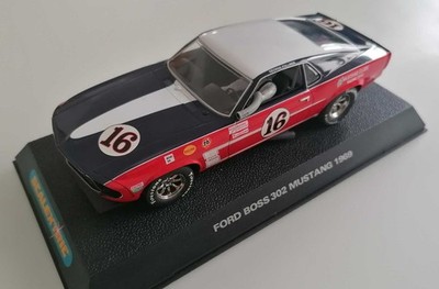 Ford Boss 302 Mustang 1969 Slot Car 1:36 von Scalextric in gutem Zustand