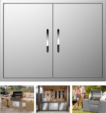 Outdoor Kitchen Doors 31W x 24H Inch Double B...