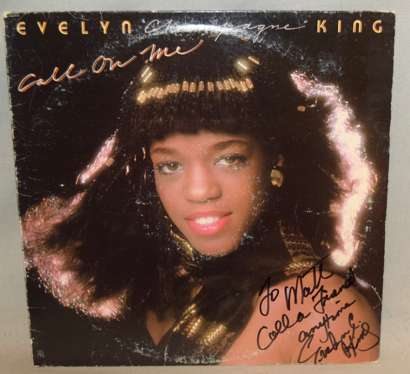 1980 EVELYN CHAMPAGNE KING- Signed/Autograph/Auto Vinyl LP Record Album Call Me