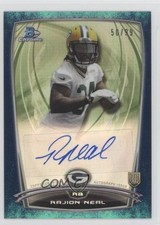 2014 Bowman Chrome Rookie Bubbles Refractor 50/99 Rajion Neal #RCRA-RN Auto f6p