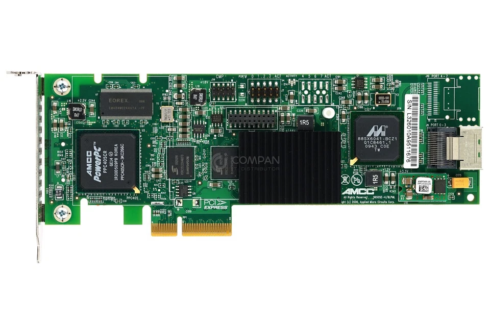 700-3260-10D LP AMCC 256MB PCI-E TO SATA II 4-PORT RAID CARD LOW PROFILE - Bild 2 von 4