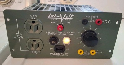 Vintage Lab-Volt Model 189 Power Station Buck Engineering Lab Power Supply