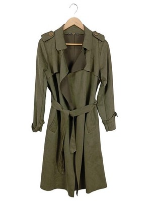 BEBE Übergangsmantel Damen Mantel Gr. DE 36 khaki Casual-Look