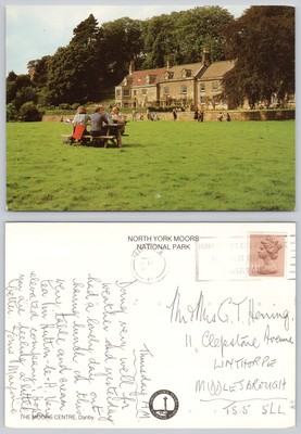 c30729 The Moors Centre Danby Yorkshire England Postkarte 1987 Stempel