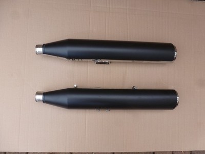 Harley Streeet Bob FXBB orig.Nachschalldämpfer/schwarz mit Gewinde  Lambdasonden