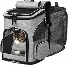 Expandable Cat Backpack Carrier Airline Approved Pet Carrier Small Cats Dogs