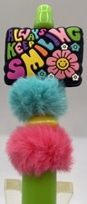 Beaded Ballpoint Pen   always Keep Smiling  on Fluffy Beads