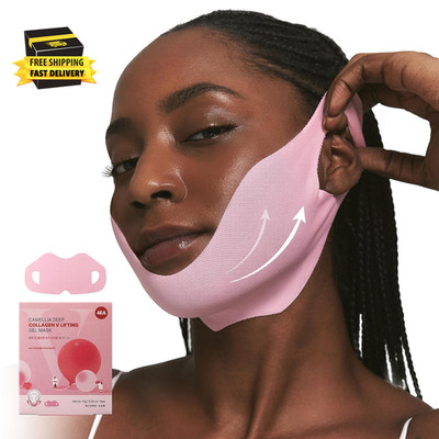 Camellia Deep Collagen V Lifting Gel Mask 1Ea | Double-Chin Turkey Neck Instant