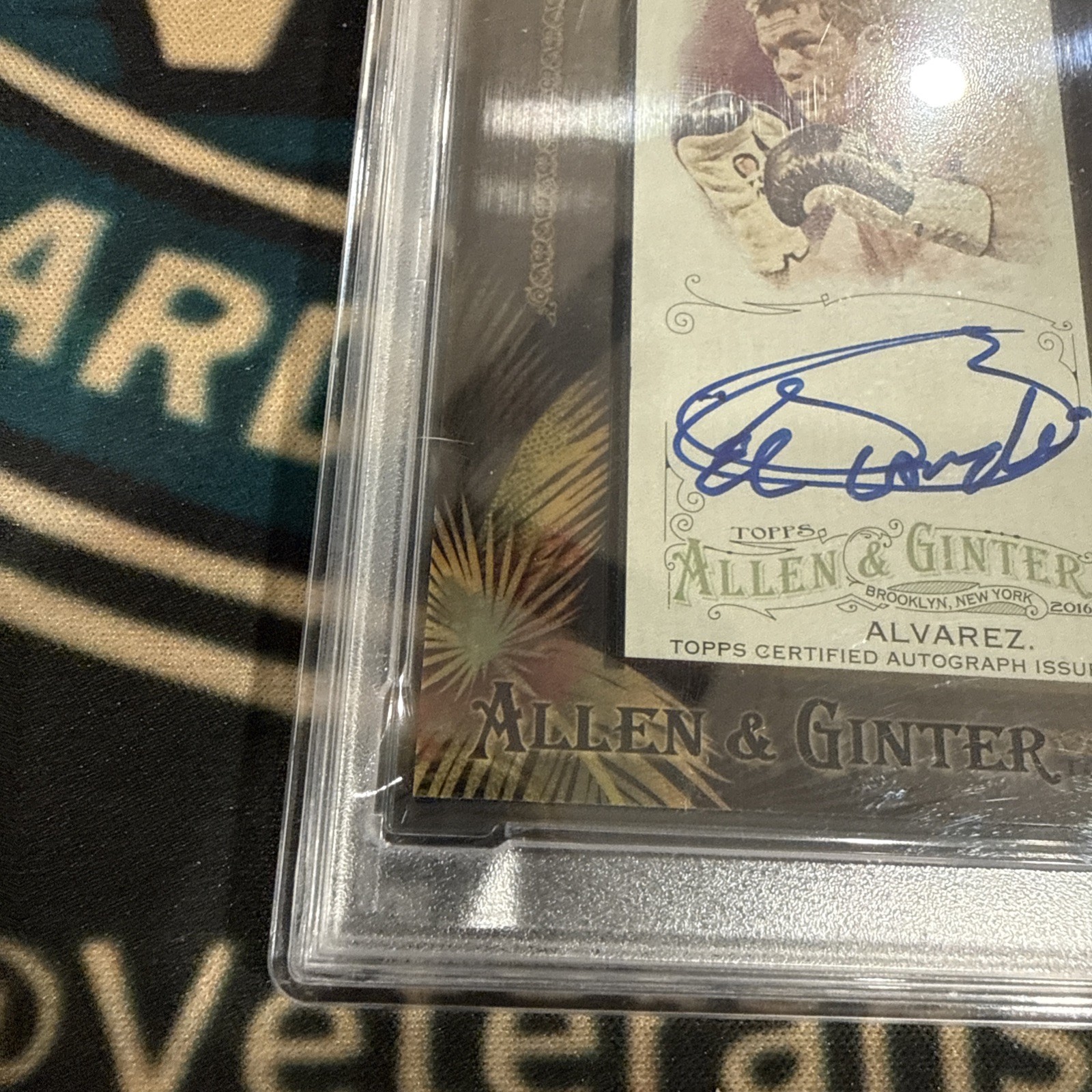PSA 9 CANELO ALVAREZ 2016 TOPPS ALLEN & GINTERS FRAMED AUTOGRAPH SP  BOXING ICON view 6