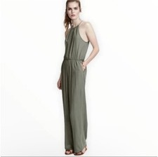 NWT H M Olive Green Jumpsuit XS