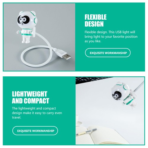 Astronaut USB -Nachtlicht Kind Astronauten-Schreibtischlampe -Leslicht - Photo 8/12