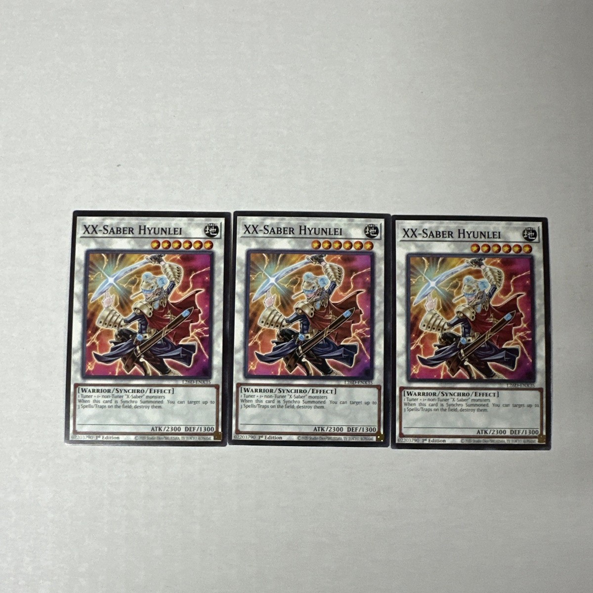 3x XX-Saber Hyunlei Common L26D-ENX35 NM Legendary Modern Decks 2026  playset | eBay