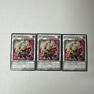 3x XX-Saber Hyunlei Common L26D-ENX35 NM Legendary Modern Decks