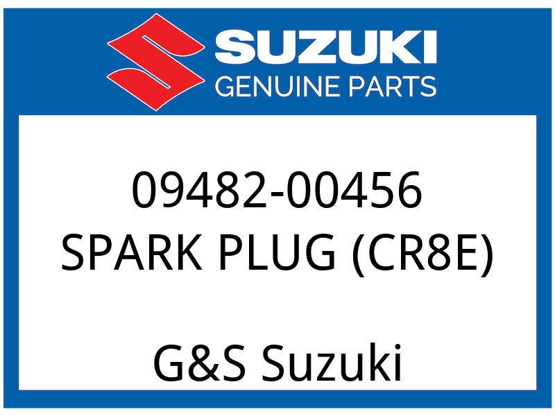 Suzuki OEM Part 09482-00456 SPARV PLUG TM, CROE