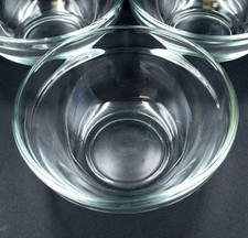 Choose QTY Clear Glass Prep Bowls 4" -Rimmed Stacking Sauce Ramekins