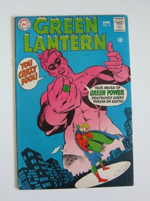 Green Lantern #61 VG/FN Golden Age Alan Scott 1968 SILVER AGE DC COMICS GIL KANE