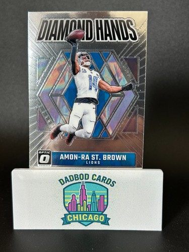 2024 Donruss Optic #10 Amon-Ra St. Brown Diamond Hands - Picture 1 of 2