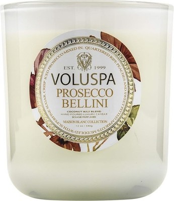 VOLUSPA Maison Blanc Box Irica-Kerze Prosecco Bellini MAISON BLANK GLASKERZE Bol