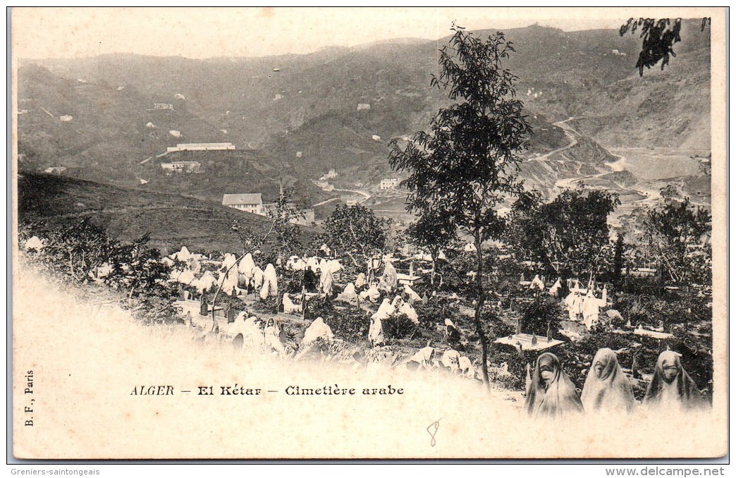 ALGERIA - ALGIERS - El Ketar - Arab cemetery.