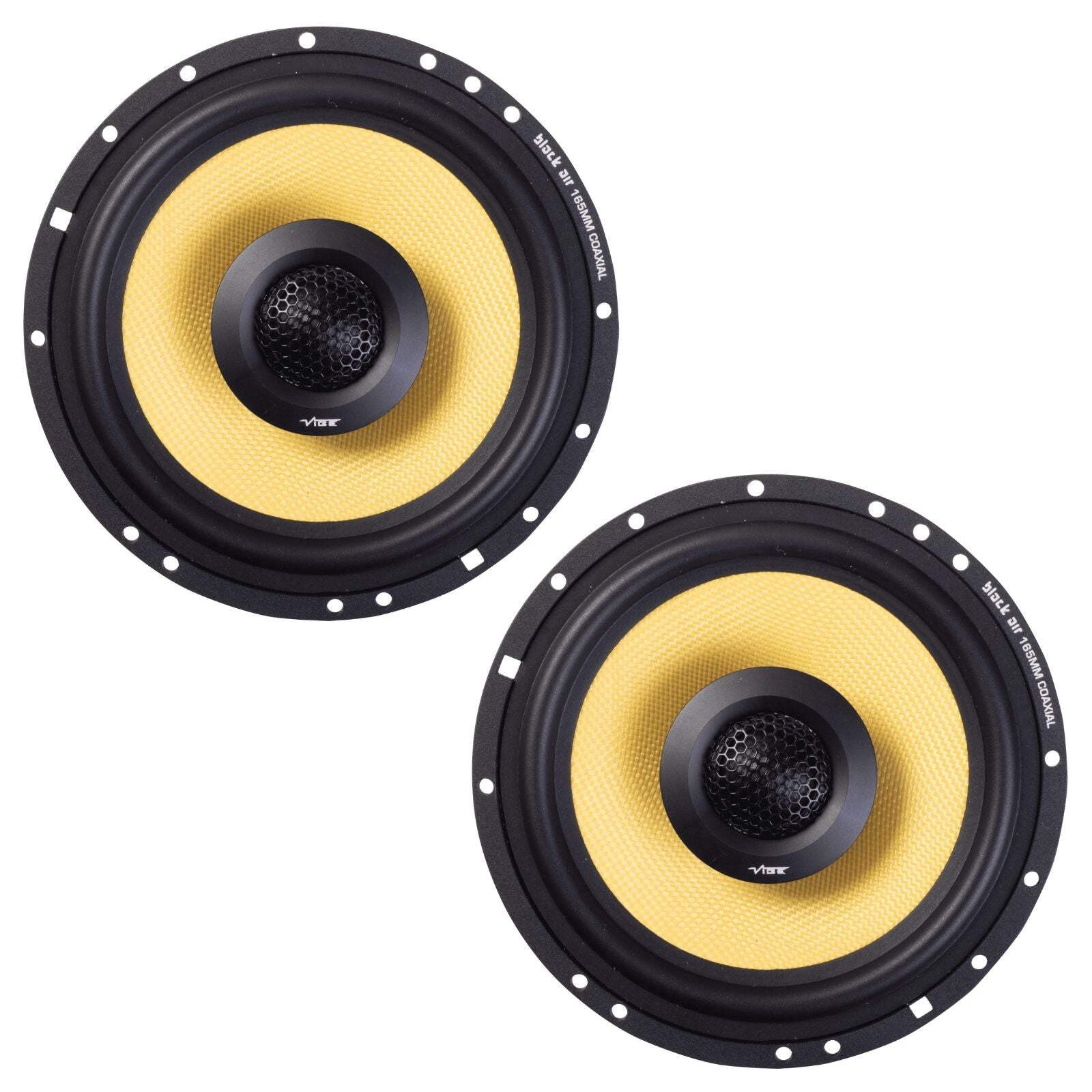 Vibe Black Air BA6-V4 6.5 Inch 2 Way Coaxial Car Speakers 140w RMS Pair