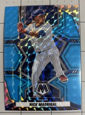 2022 Panini Mosaic Blue Fluorescent Mosaic Prizm 1/15 Nick Madrigal #128