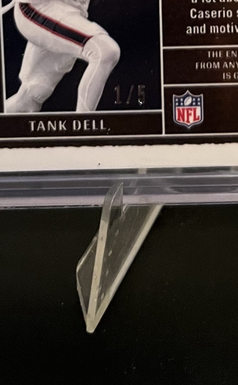 2023 Panini One Tank Dell Rookie /5 NUMBERED TEXANS RC PATCH AUTO RPA view 7