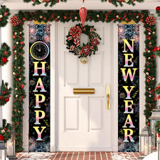 2026 New Year Decorations -72 X 12 Inch Happy New Year Front Door Porch Sign Ban