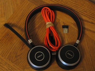 Jabra Evolve 65 SE Wireless Stereo Headset w/ USB Cable and Dongle