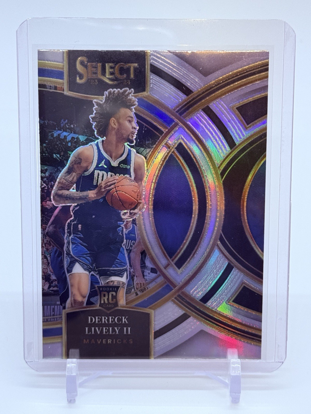 2023-24 Panini Select Dereck Lively III Premier Silver Prizm Rookie RC Mavericks