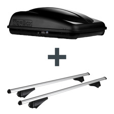 Dachbox Topbox TopBox 350 + Dachträger Menabo Tiger für Mercedes GLC SUV X253 NP