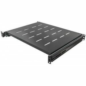 Intellinet 1U Rack-Mountable Rack Shelf for Rack Cabinet Jet Black 19"" Sliding S