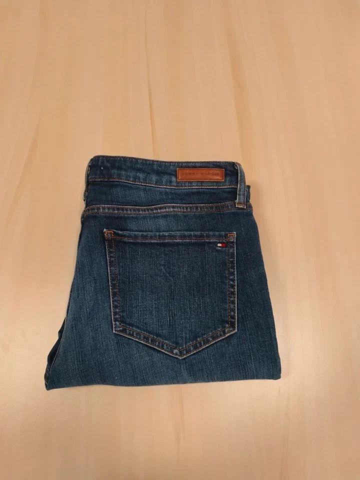 Jean Femme Tommy Hilfiger Original Bleu W30 L32 Taille 40 Coupe Droite #207 - Photo 1/4