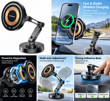 Essager 15W Magnetic Wireless Car Charger Phone Holder MagSafe Mount Stand