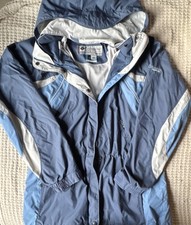 Columbia Vertex Women's Hooded Windbreaker Jacket Blue Size L