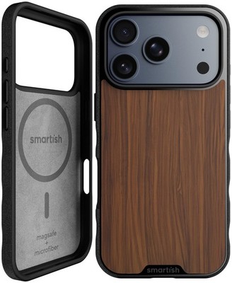 iPhone 17 Pro MagSafe Case Gripmunk Slim Lightweight Protective Walnut Smartish