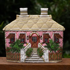 Vtg Frances Worters Quilted Tea Cozy English Country Cottage Made in Britain