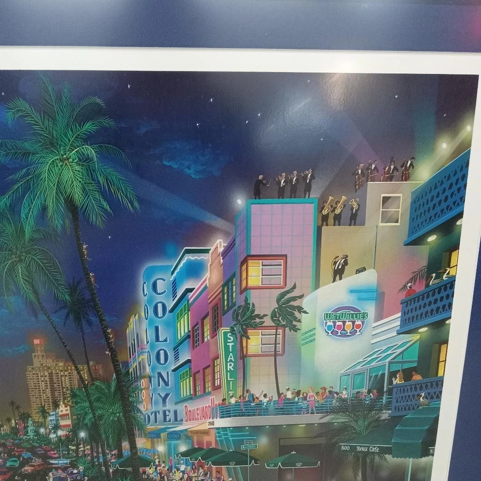 Alexander Chen South Beach Miami Ocean Drive MP Edición Limitada de 95 Serigrafía Foto 2 de 4