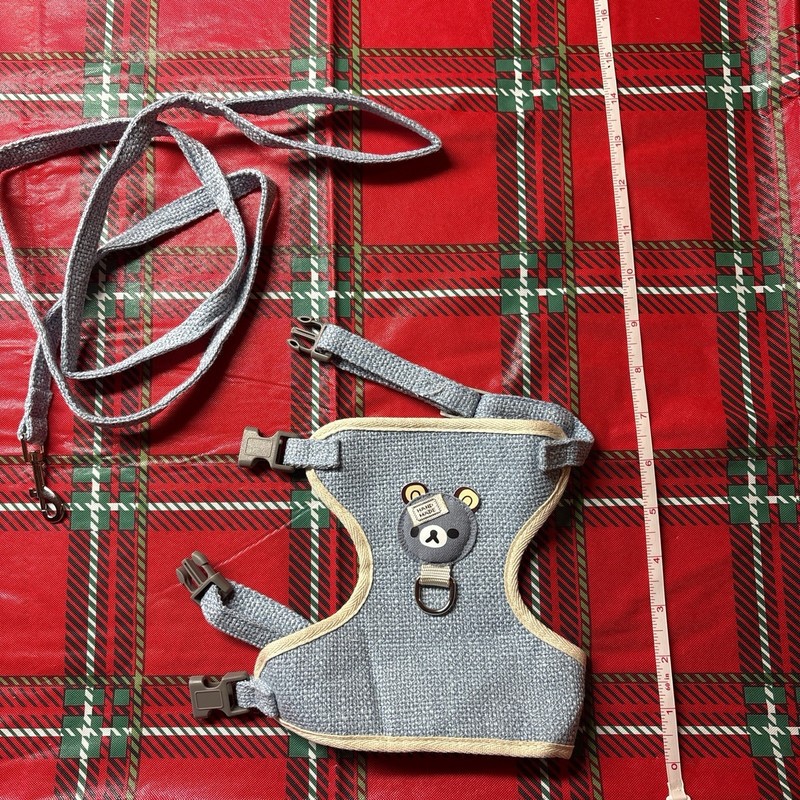 Pet Cat Dog Chest Harness and Leash, Soft Cat Dog Pet Vest with Rope, Adjustable