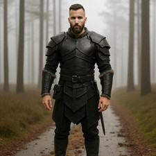 Medieval leather full set Handmade Armor Medieval Renaissance SCA LARP