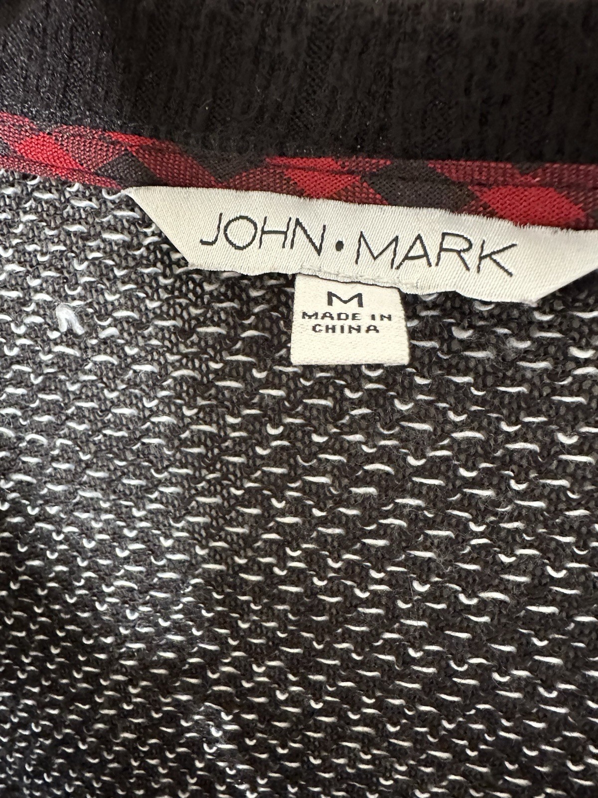 John Mark Patchwork Tunic Sweater Size Medium Bla… - image 13