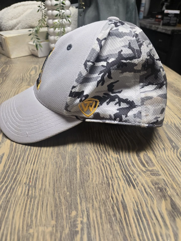 Gorra de béisbol gris camuflaje Appalachian State Mountaineers, en la cima del mundo, OSFM Foto 2 de 4