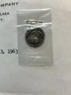 1853 Seated Liberty Half Dime - Attached To 1963 Letter